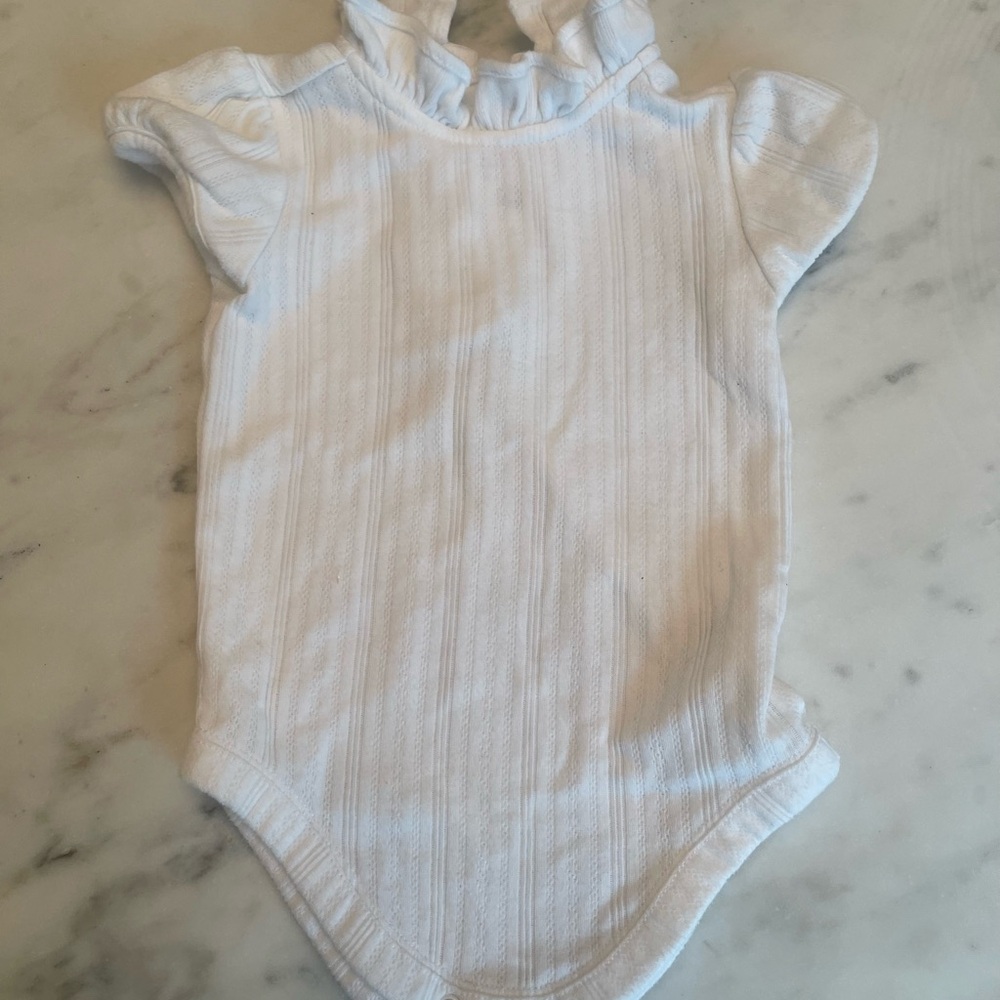 Janie and Jack Ruffles Collar Onsie/Romper